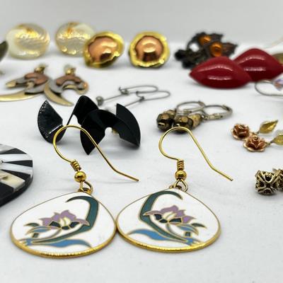 LOT 144: Unique Pierced Earring Collection