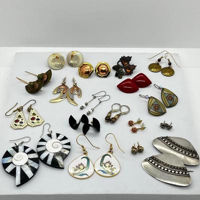 LOT 144: Unique Pierced Earring Collection