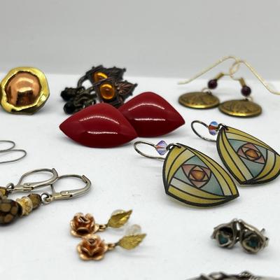 LOT 144: Unique Pierced Earring Collection