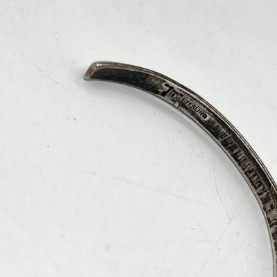 LOT 155: Signed Native American Sterling Silver Cuff Bracelet and 19" Turquoise Nugget Heishi Bead Necklace