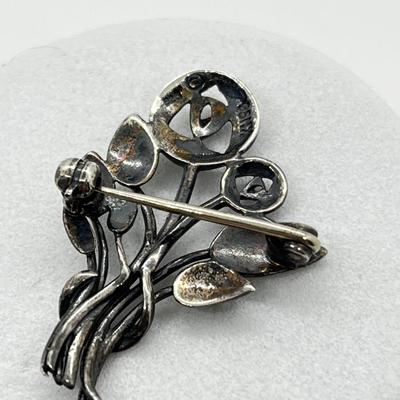 LOT 158: Sterling Silver Kit Heath Scottish Flower - 3.8 Grams