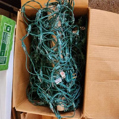 Large Lot of Christmas String & Rope Patio Party Lights