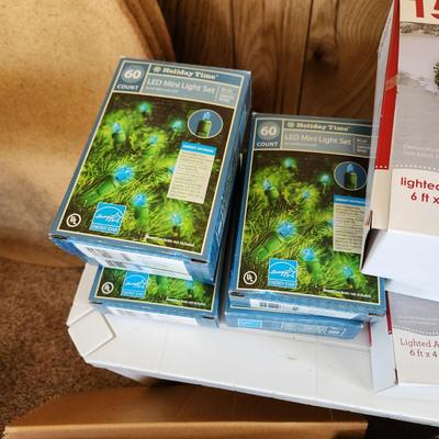 Large Lot of Christmas String & Rope Patio Party Lights