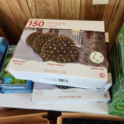 Large Lot of Christmas String & Rope Patio Party Lights