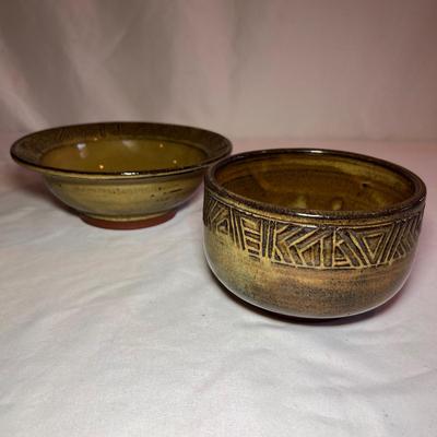 Empty Bowls, Manna & More Brown Pottery Bowls (D-RG)