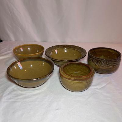 Empty Bowls, Manna & More Brown Pottery Bowls (D-RG)