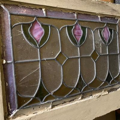 Leaded glass window