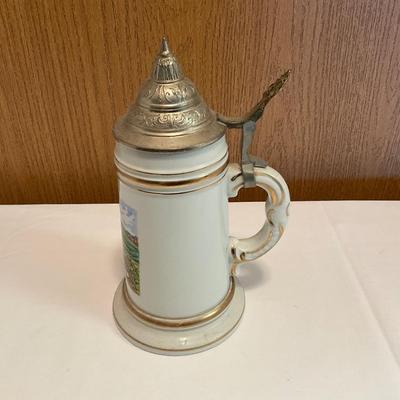 Vintage Bad Tolz Stein w/pewter lid