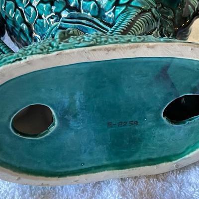 Vintage Enesco Turquoise Rooster # E-8259