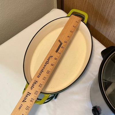 Cook’s Essentials Crock Pot w/Technique Oval Heavy Baking Dish