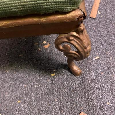 Needlepoint footstool