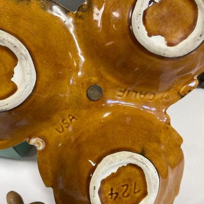 Portugal pots with California pottery and mushroom clock