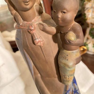 Madonna and child statue