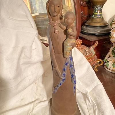 Madonna and child statue