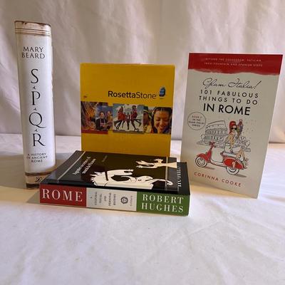 Rosetta Stone Italian Plus Tourist & Historical Books on Rome (HC-RG)