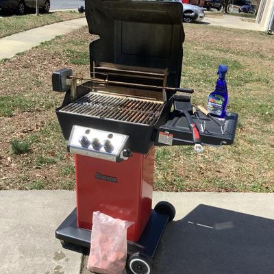 G8089 Ducane 1504 Red Cart Propane Grill