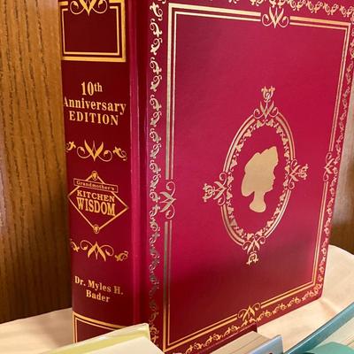 7 hard cover cookbooks