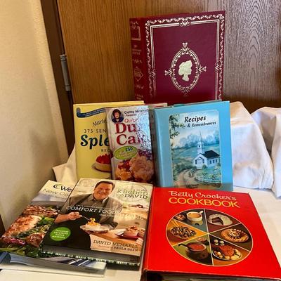 7 hard cover cookbooks