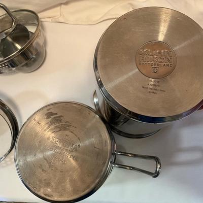 Kuhn Rikon 4th Burner Pot and Krona Pot w/ containers