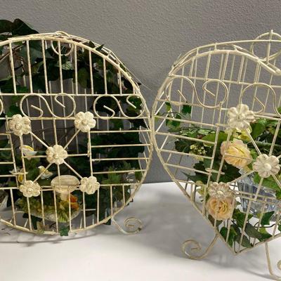 Metal and floral decor