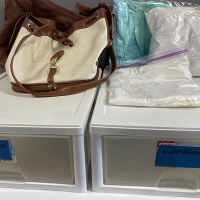Nightgowns & purses with organizers