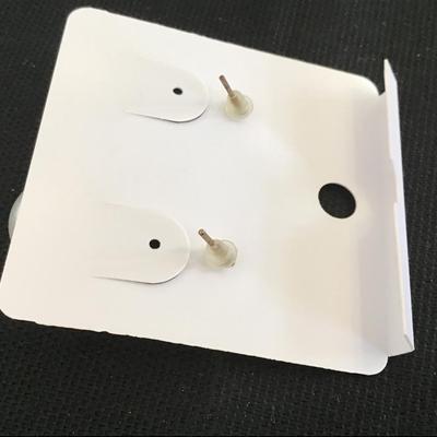 Black Rhinestone Heart Earrings