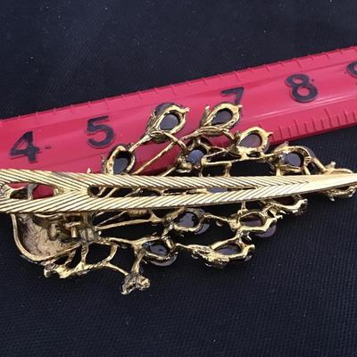 Large Peacock Barrette