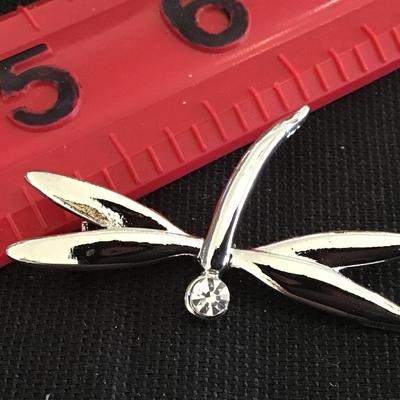 Rhinestone Dragonfly Pin