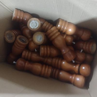 Collection of Wood Turned Salt and Pepper Shakers