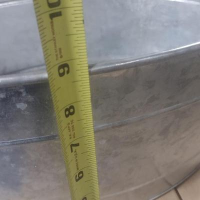 Galvanized Snack Bucket and Melamine Serving Bowl