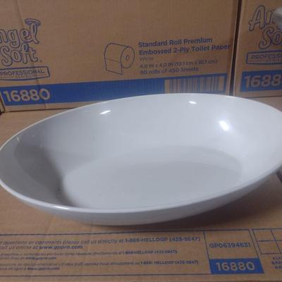 Galvanized Snack Bucket and Melamine Serving Bowl
