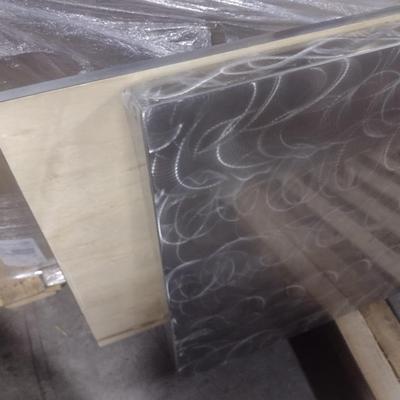 8' Rectangle Folding Table with Decorative Aluminum Plate Top