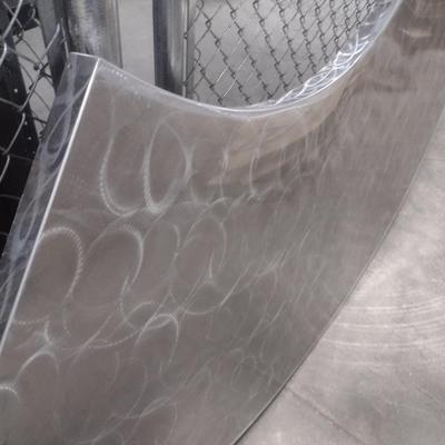 Curved Folding Table with Decorative Aluminum Plate Top Choice B