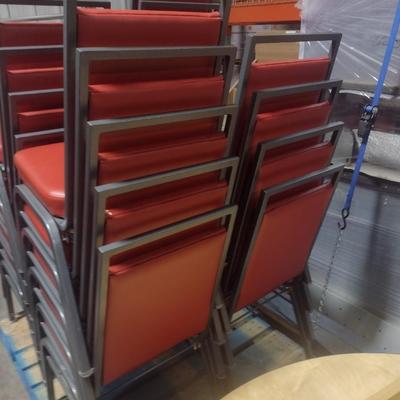 Set of 10 Bertolini Commercial Stack Chairs
