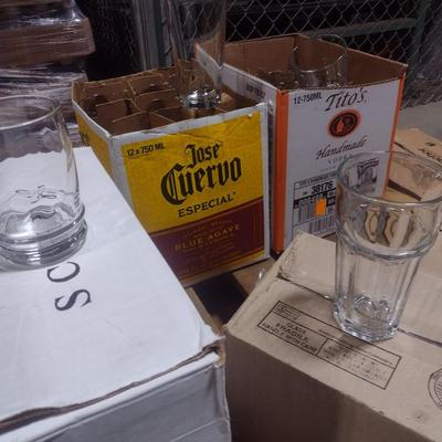 Collection of Various Sizes and Styles Barware Glasses