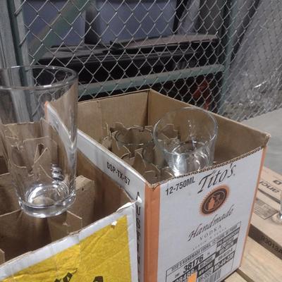 Collection of Various Sizes and Styles Barware Glasses