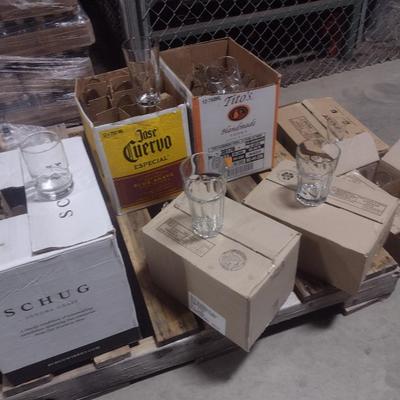 Collection of Various Sizes and Styles Barware Glasses