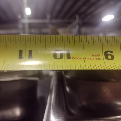 Set of 6 NSF Commercial Stainless Warming Pans 10"x12"