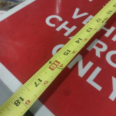 Single Commercial Grade Tesla Vehicle Charging Only Sign