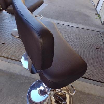 Slot Machine Double Seat Bench Curved Design with Chrome Finish Base
