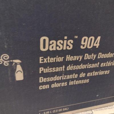 Set of 4 Boxes Ecolab Oasis 904 Exterior Heavy Duty Deodorizer 1-2.5 Gallons New in Box