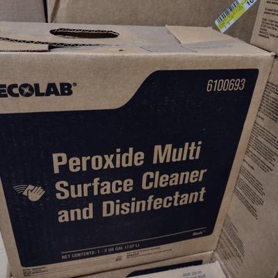 Single Box Ecolab Peroxide Surface Cleaner and Disinfectant 1-2gallon Jug New in Box