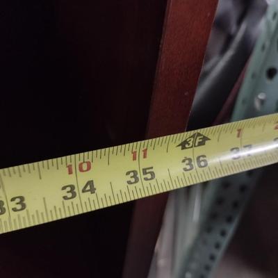 Executive Laminate Mahogany Finish Bookshelf 64"