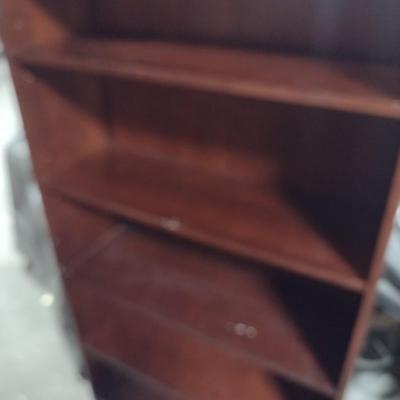 Executive Laminate Mahogany Finish Bookshelf 64"