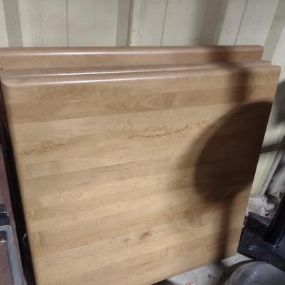 Set of 3 Solid Wood Natural Grain Finish Commercial Tabletops Various Sizes