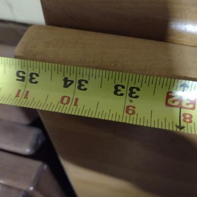 Set of 3 Solid Wood Natural Grain Finish Commercial Tabletops Various Sizes