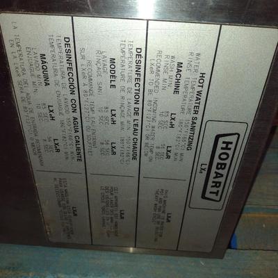 Hobart Commercial Stainless Electric Dishwasher