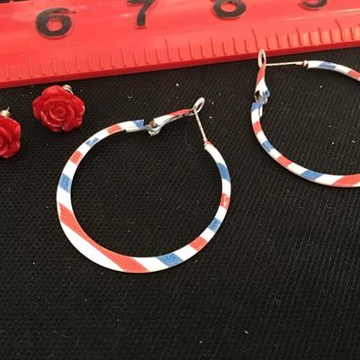 Red White blue hoops
