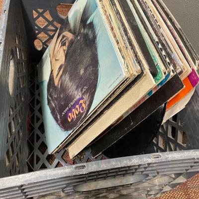 Crate of records