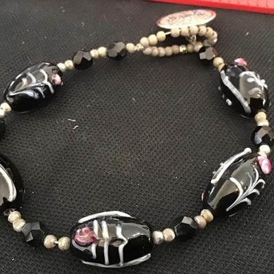 Black Glass Bracelet